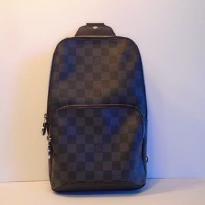 Louis Vuitton Avenue Sling Bag Coated Damier Graphique Canvas NEW NWT